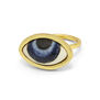 Porcelain evil eye ring by Ottoman Hands